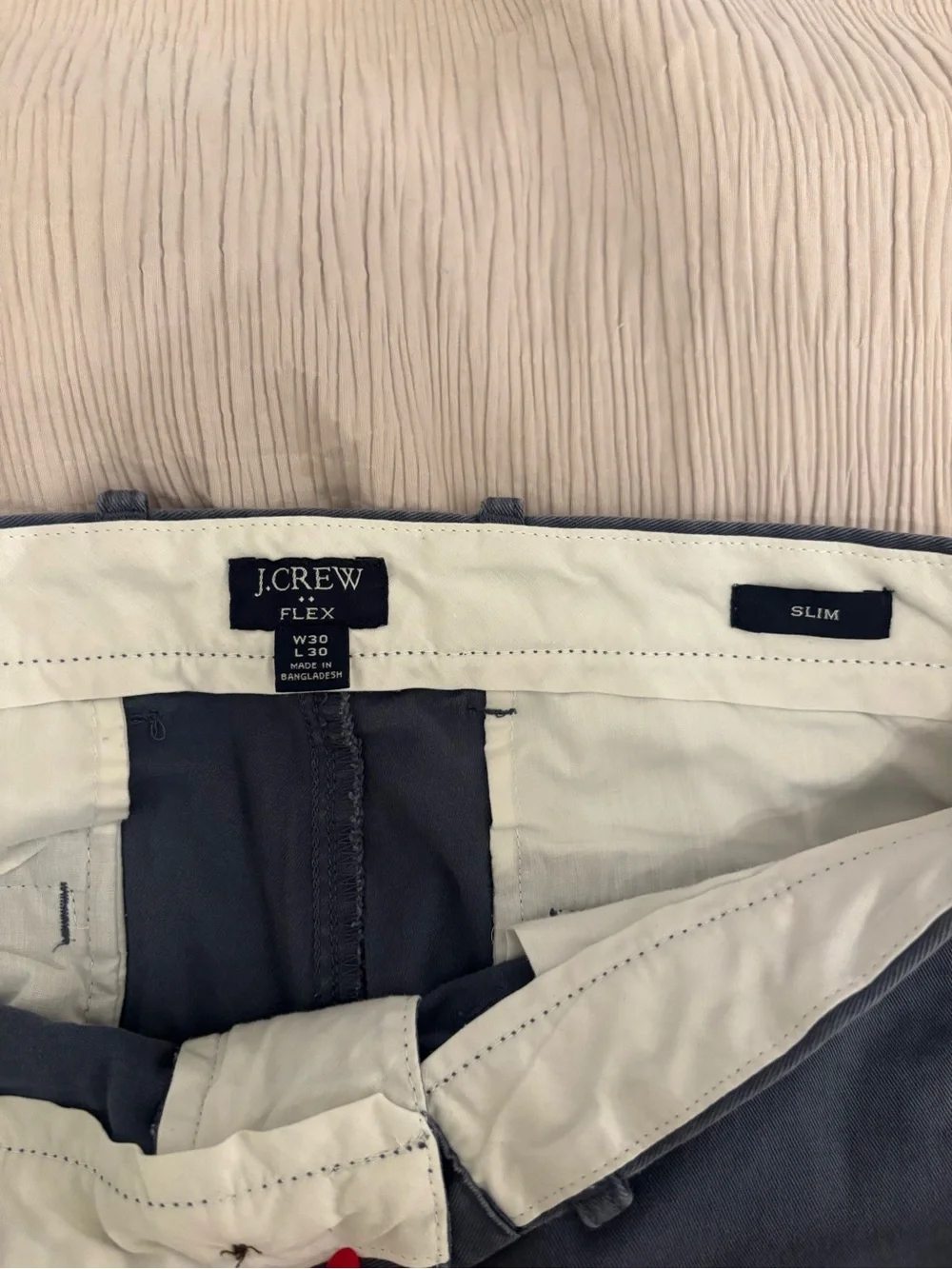 J.Crew Flex Slim Chino Pants Men’s 30x30 Slate Blue Stretch Cotton